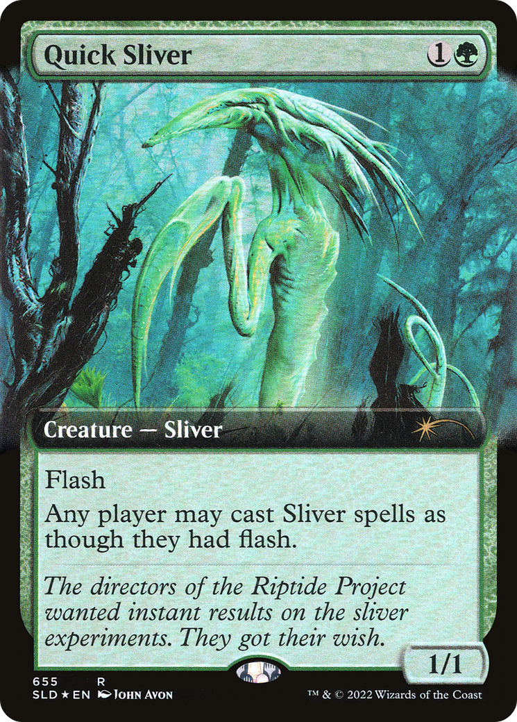 Quick Sliver (Extended Art) [Secret Lair Drop Promos] | Good Games Morley