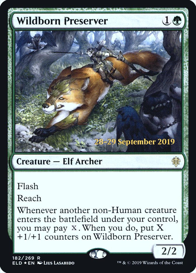 Wildborn Preserver [Throne of Eldraine Prerelease Promos] | Good Games Morley