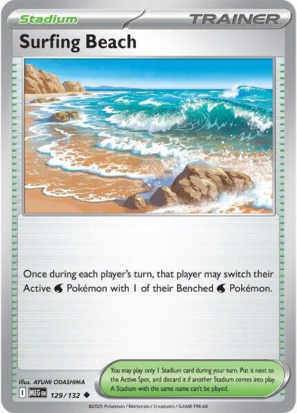 Surfing Beach 129/132 (ME01: Mega Evolution)  | Good Games Morley