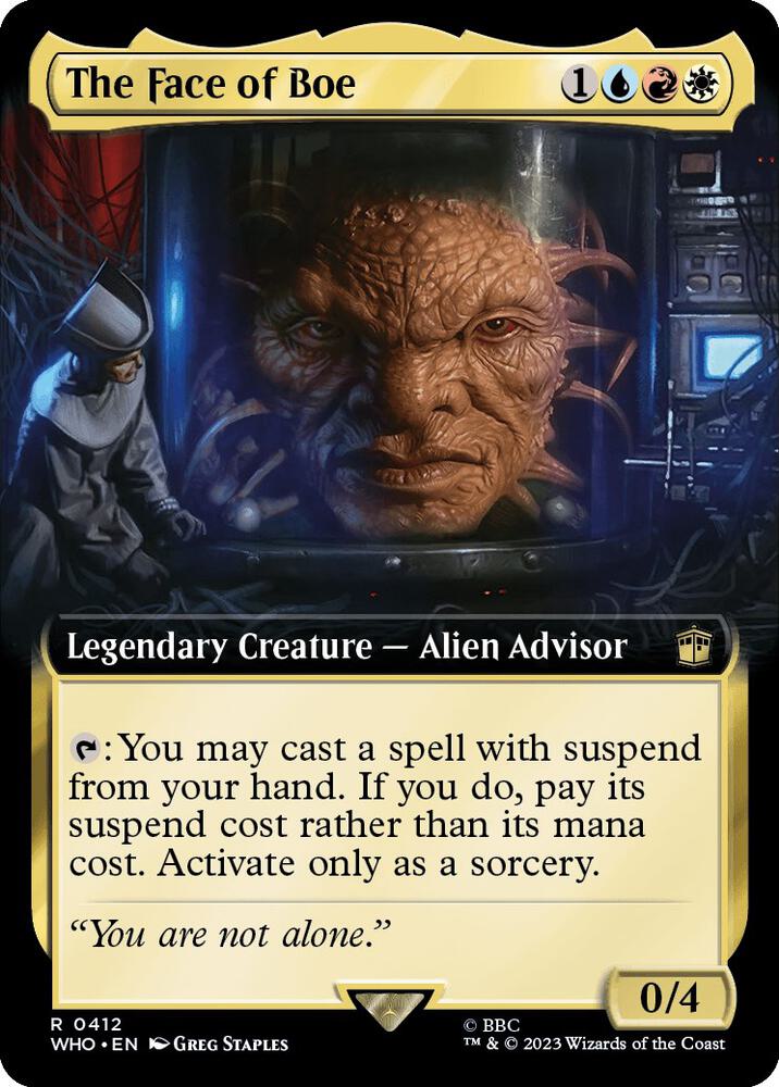 The Face of Boe 412/331 (Universes Beyond: Doctor Who)  - Extended Art Foil | Good Games Morley