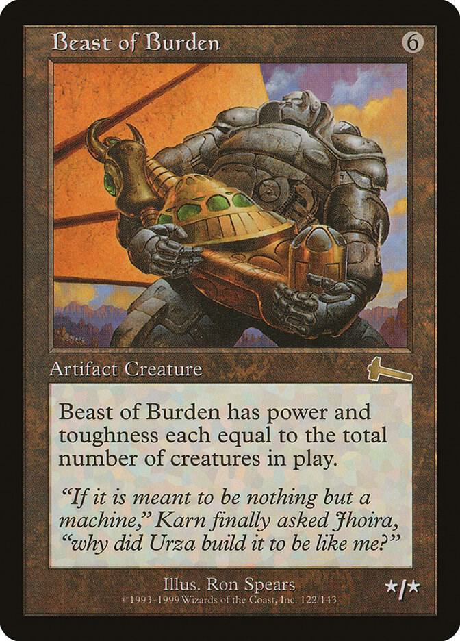 Beast of Burden 122 (Urza's Legacy)  - Foil | Good Games Morley