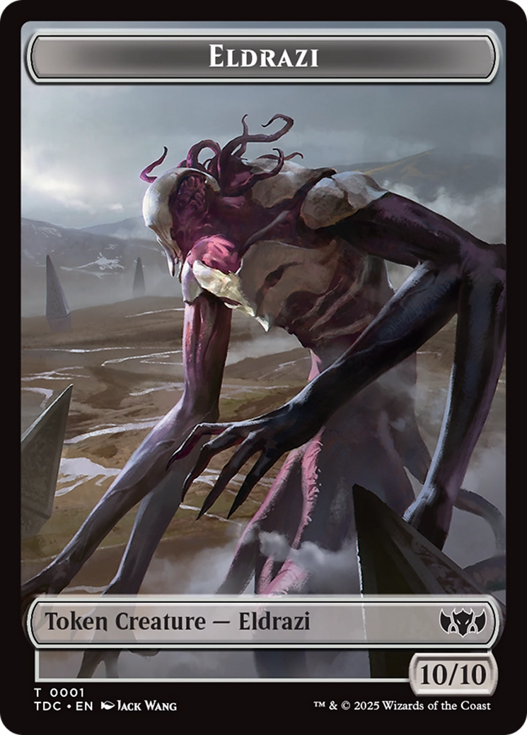 Eldrazi // Citizen Double-Sided Token [Tarkir: Dragonstorm Commander Tokens] | Good Games Morley
