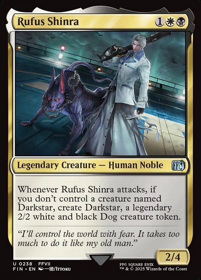 Rufus Shinra 238/309 (FINAL FANTASY)  - Foil | Good Games Morley