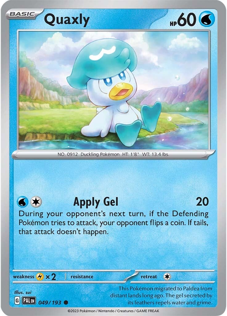 Quaxly (049/193) [Scarlet & Violet: Paldea Evolved] | Good Games Morley