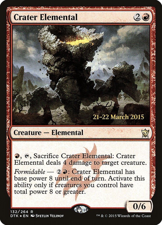 Crater Elemental [Dragons of Tarkir Prerelease Promos] | Good Games Morley