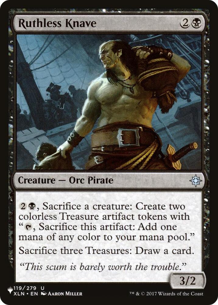 Ruthless Knave XLN-119/5075 (The List Reprints)  | Good Games Morley