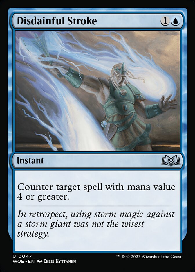 Disdainful Stroke 47 (Wilds of Eldraine)  - Foil | Good Games Morley