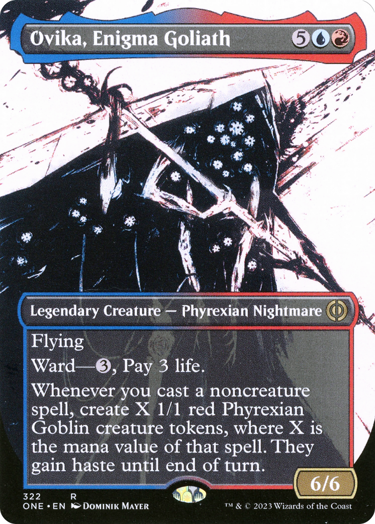 Ovika, Enigma Goliath (Borderless Ichor) [Phyrexia: All Will Be One] | Good Games Morley