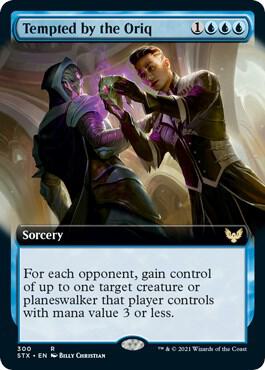 Tempted by the Oriq Extended Art 300 (Strixhaven: School of Mages)  - Foil | Good Games Morley