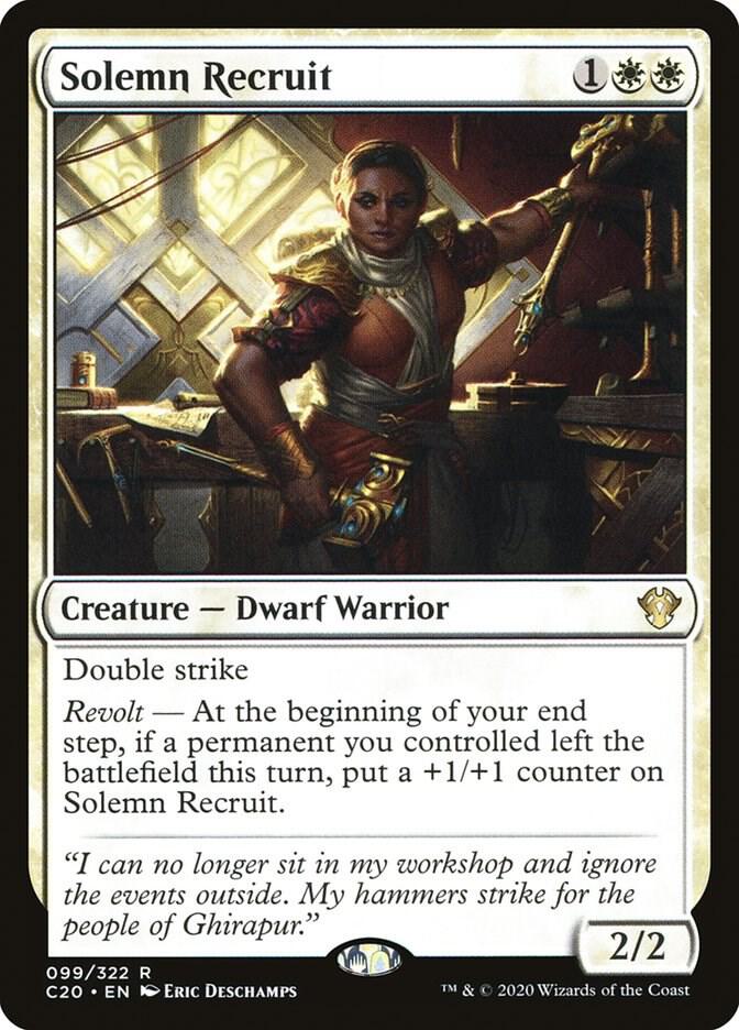 Solemn Recruit 99/322 (Commander 2020)  | Good Games Morley