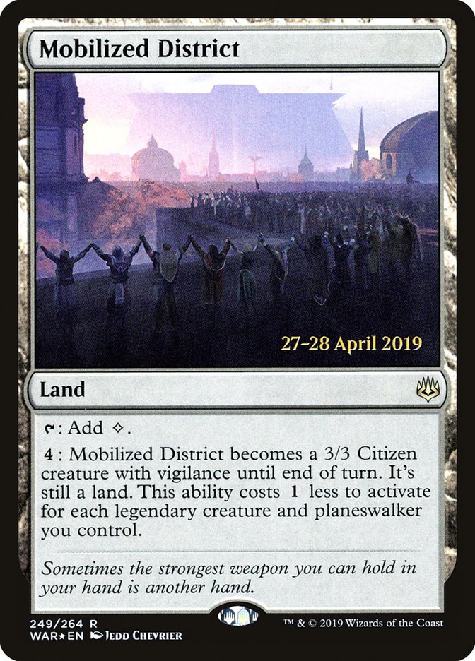 Mobilized District [War of the Spark Prerelease Promos] | Good Games Morley