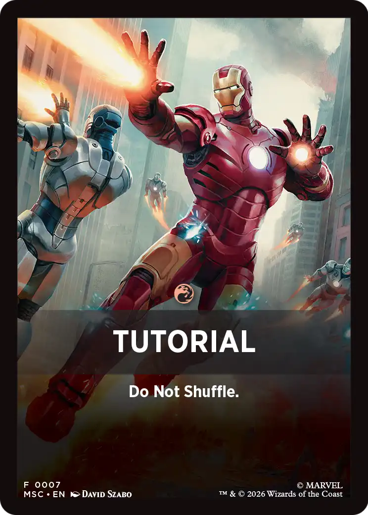 Tutorial Theme Card (0007) [Marvel Super Heroes Commander] | Good Games Morley