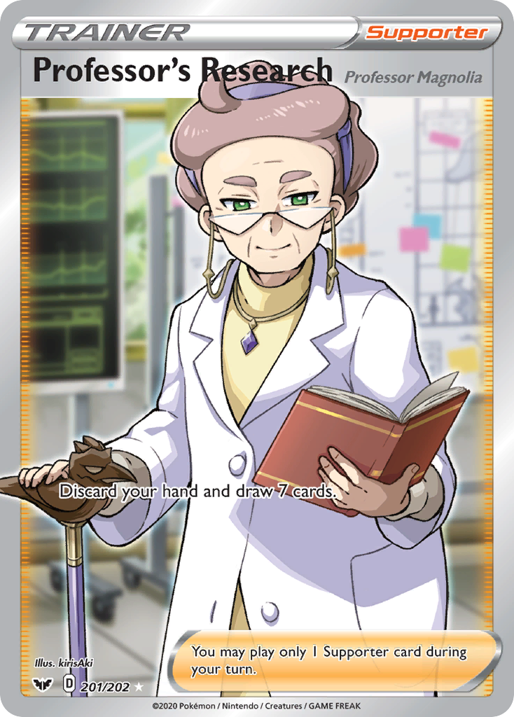 Professor's Research (201/202) (Professor Magnolia) [Sword & Shield: Base Set] | Good Games Morley