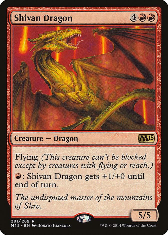 Shivan Dragon 281 (Magic 2015 (M15))  | Good Games Morley