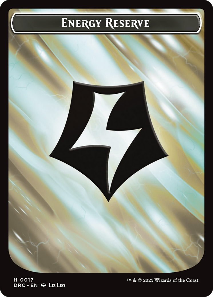 Energy Reserve // Energy Reserve Double-Sided Token [Aetherdrift Tokens] | Good Games Morley