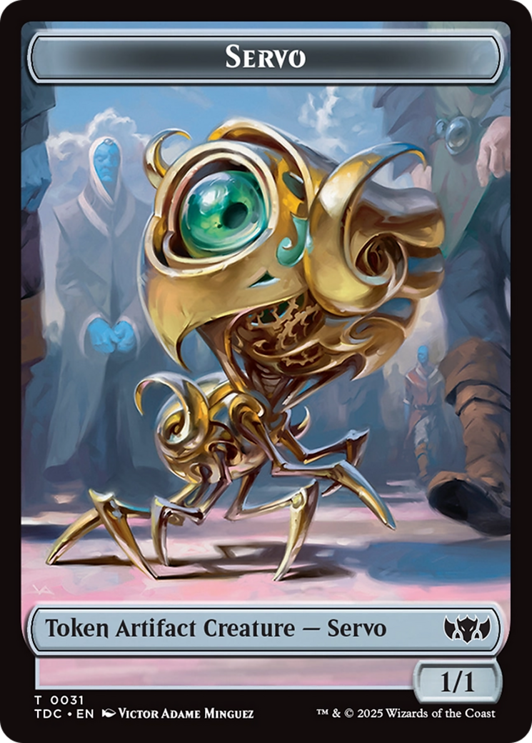 Servo // Warrior Double-Sided Token [Tarkir: Dragonstorm Commander Tokens] | Good Games Morley