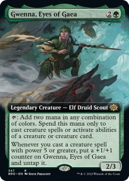 Gwenna Eyes of Gaea Extended Art 347/287 (The Brothers' War)  | Good Games Morley