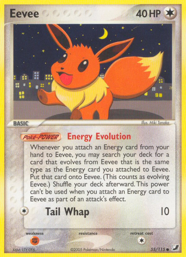 Eevee (55/115) [EX: Unseen Forces] | Good Games Morley