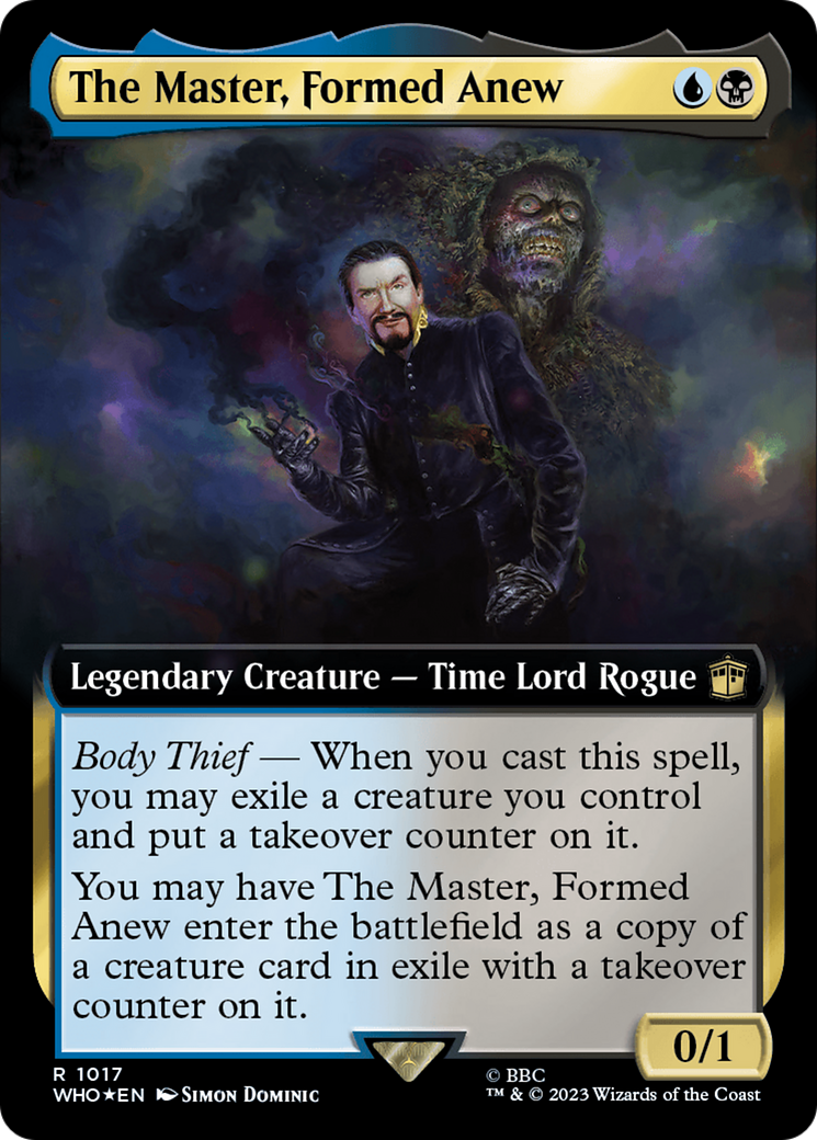 The Master, Formed Anew (Extended Art) (Surge Foil) [Doctor Who] | Good Games Morley