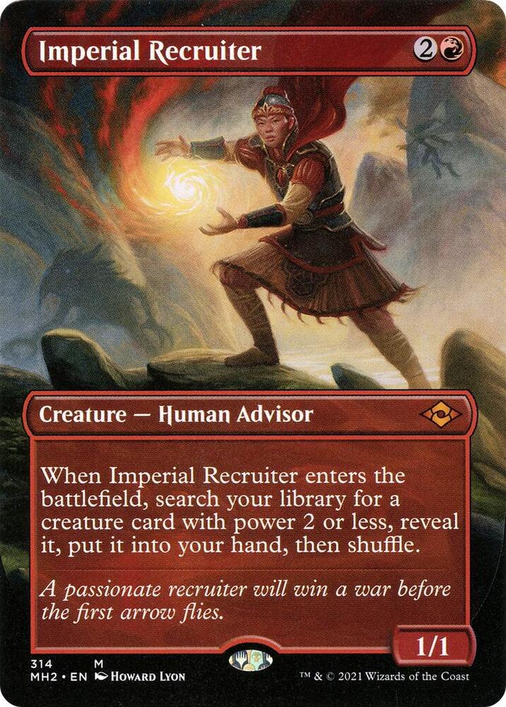 Imperial Recruiter Borderless 314 (Modern Horizons 2)  - Foil | Good Games Morley