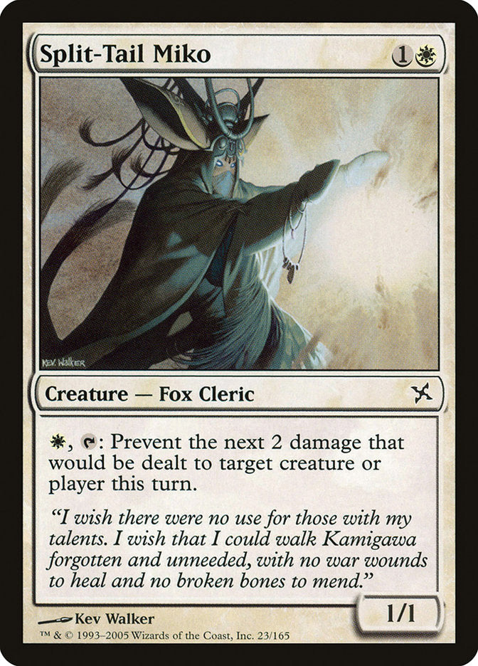 Split-Tail Miko 23/165 (Betrayers of Kamigawa)  - Foil | Good Games Morley