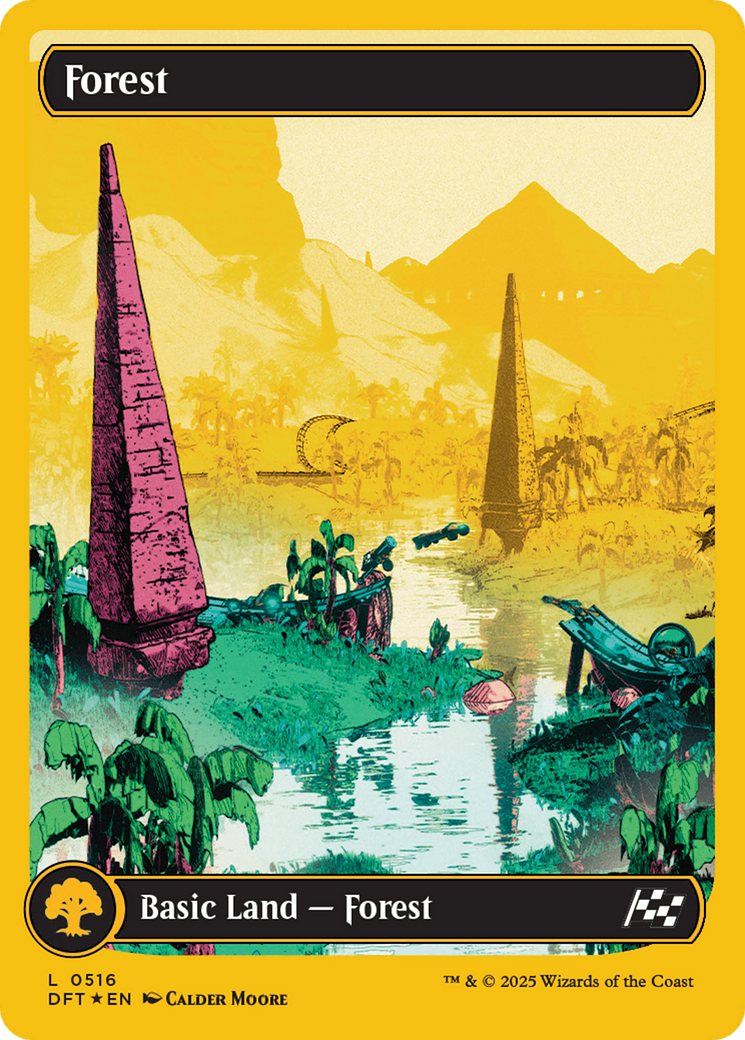 Forest (0516) (First-Place Foil) [Aetherdrift] | Good Games Morley