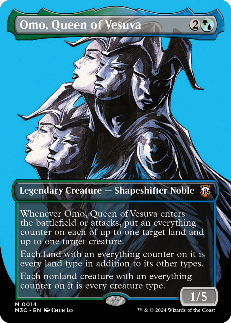 Omo, Queen of Vesuva (Borderless) [Modern Horizons 3 Commander] | Good Games Morley