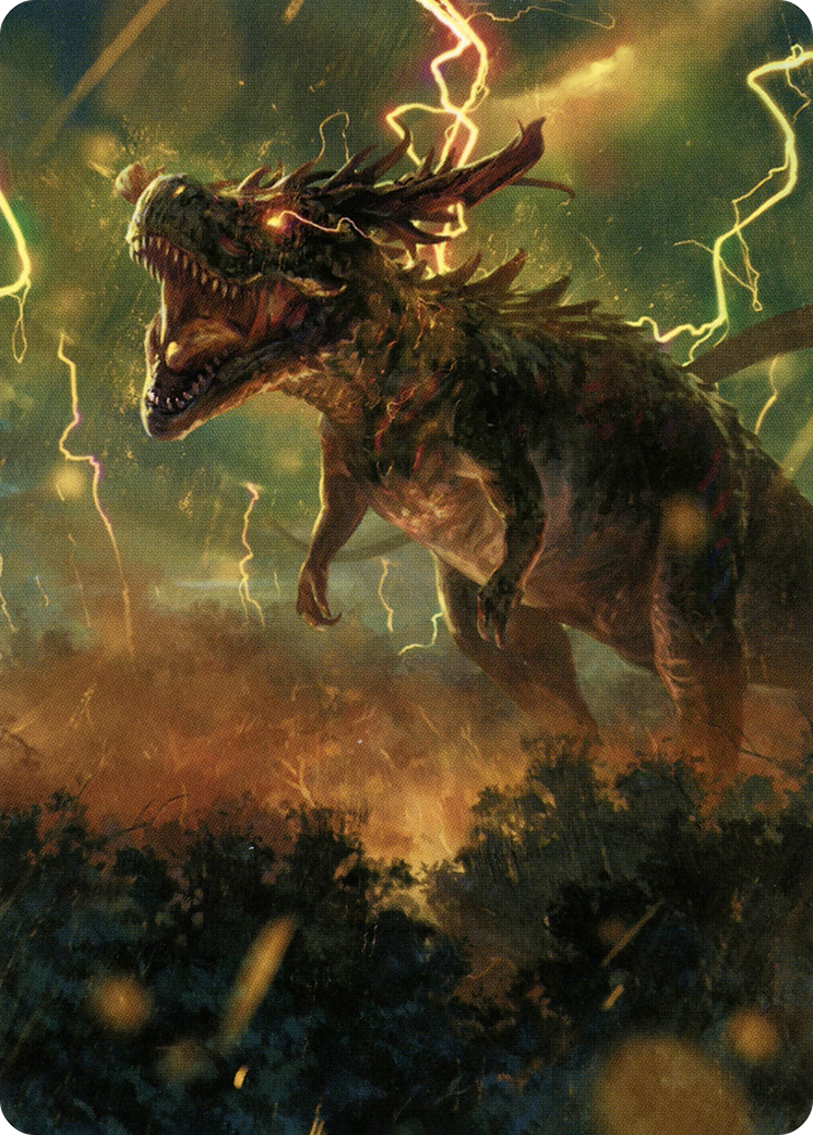 Thrasta, Tempest's Roar Art Card (42) [Modern Horizons 2 Art Series] | Good Games Morley