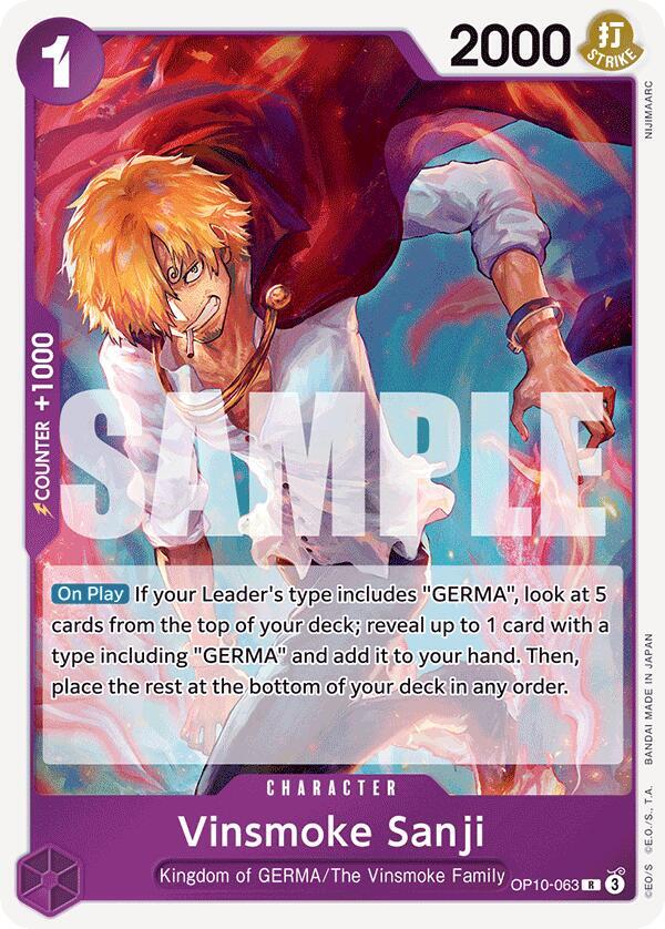 Vinsmoke Sanji OP10-063 (Royal Blood)  - Foil | Good Games Morley