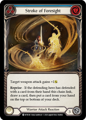 Stroke of Foresight (Blue) [U-WTR140] (Welcome to Rathe Unlimited)  Unlimited Rainbow Foil | Good Games Morley