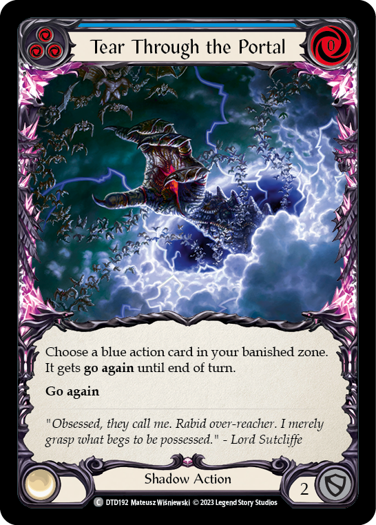 Tear Through the Portal (Blue) [DTD192] (Dusk Till Dawn)  Rainbow Foil | Good Games Morley