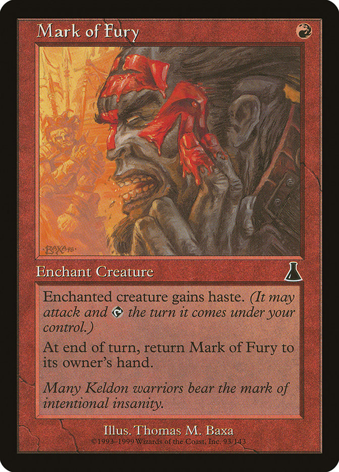 Mark of Fury 93 (Urza's Destiny)  - Foil | Good Games Morley