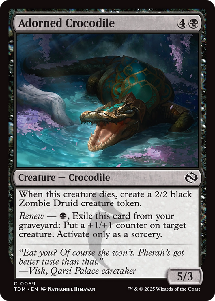 Adorned Crocodile [Tarkir: Dragonstorm] | Good Games Morley