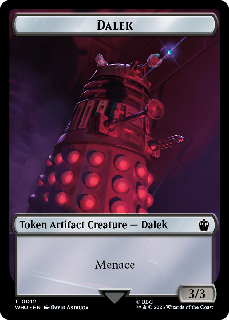 Dalek // Beast Double-Sided Token [Doctor Who Tokens] | Good Games Morley