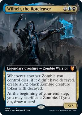Wilhelt the Rotcleaver Extended Art 40 (Commander: Innistrad: Midnight Hunt)  | Good Games Morley