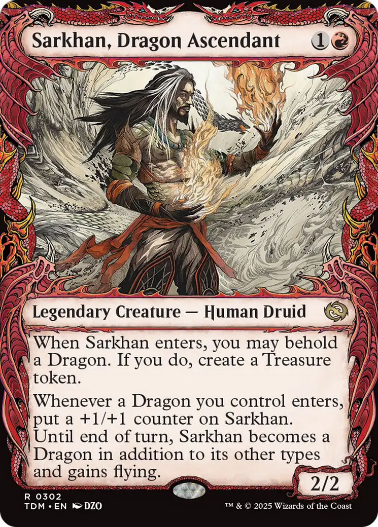 Sarkhan, Dragon Ascendant (0302) (Showcase) [Tarkir: Dragonstorm] | Good Games Morley