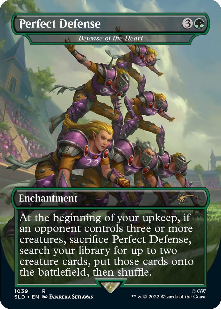 Perfect Defense // Defense of the Heart 1039 (Secret Lair Drop Series)  - Borderless Foil | Good Games Morley