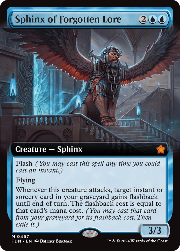 Sphinx of Forgotten Lore (Extended Art) [Foundations] | Good Games Morley