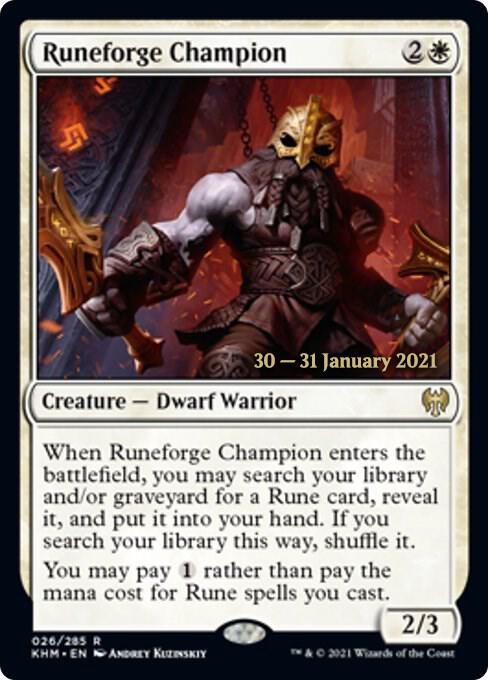 Runeforge Champion 26s/1 (Prerelease Cards)  - Foil | Good Games Morley