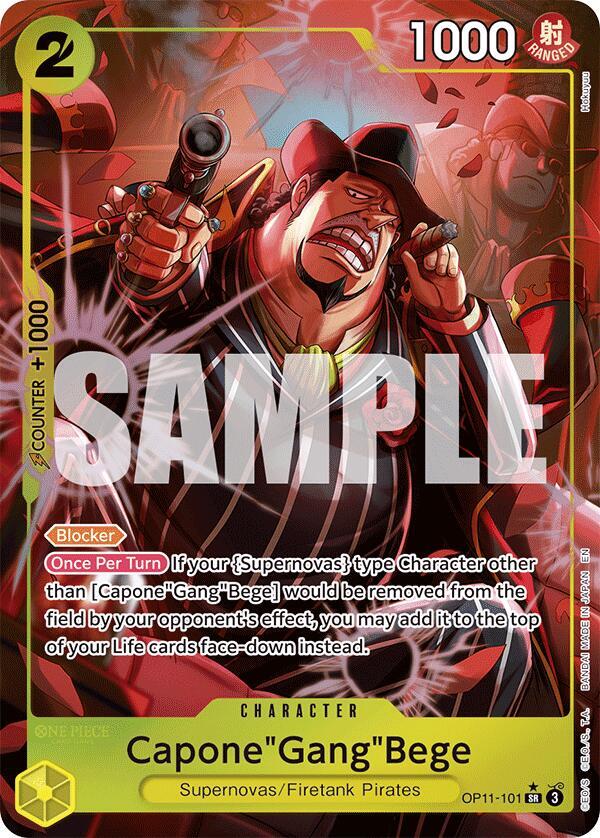 Capone"Gang"Bege OP11-101 (A Fist of Divine Speed)  - Alternate Art Foil | Good Games Morley