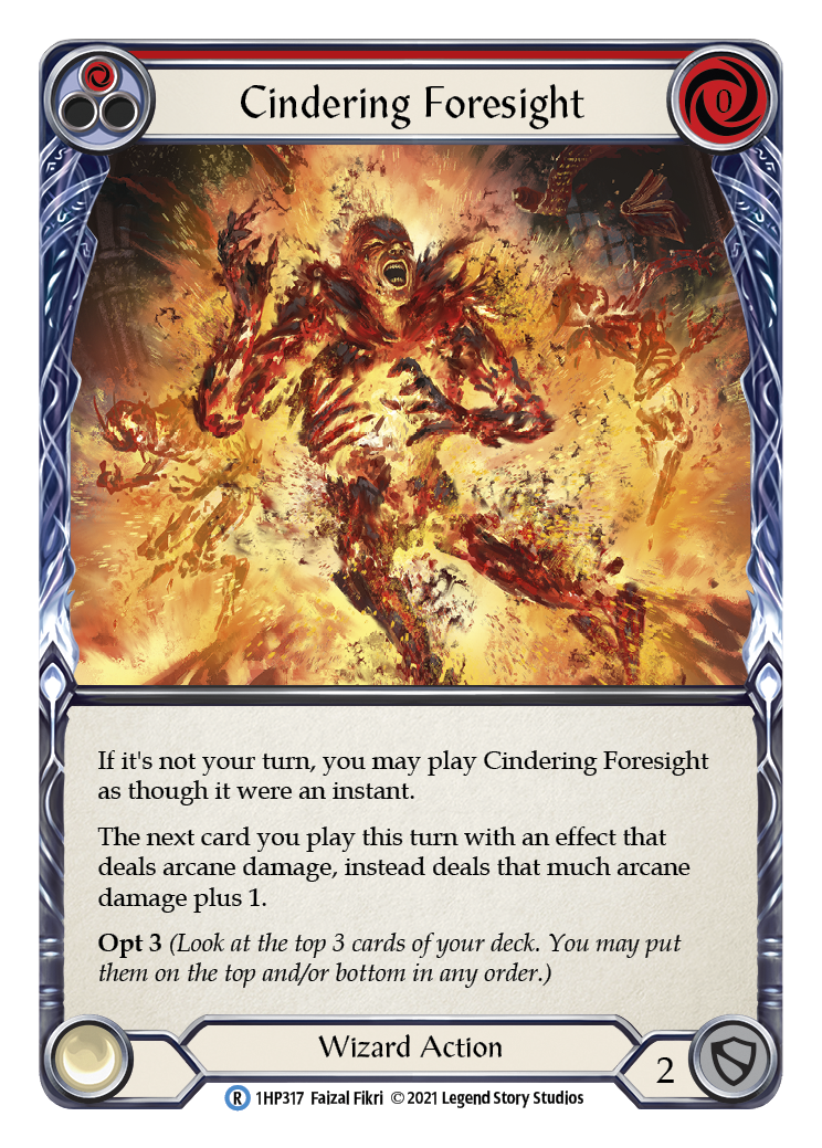 Cindering Foresight (Red) [1HP317] (History Pack 1) | Good Games Morley