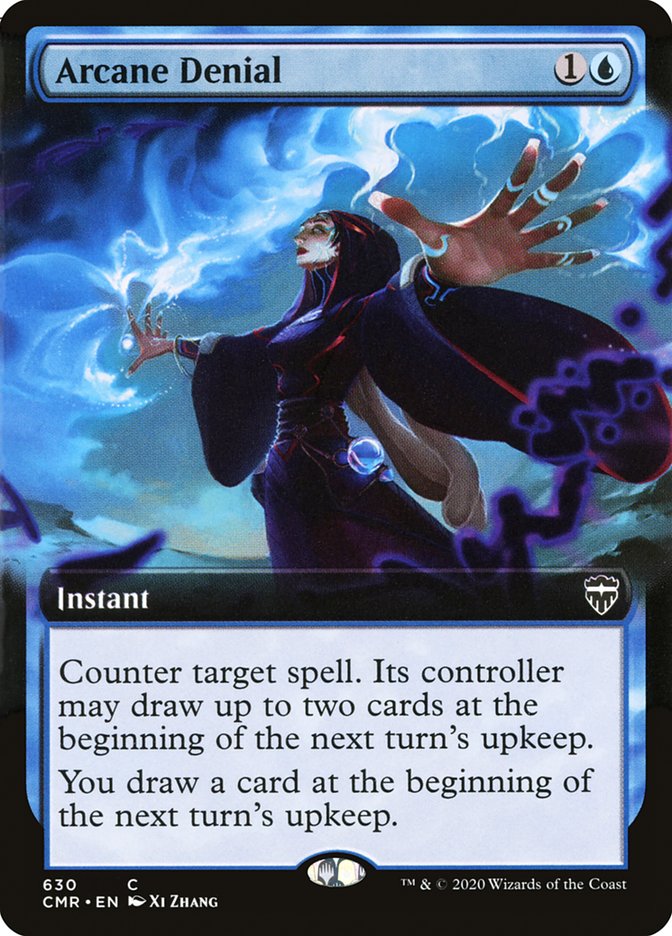 Arcane Denial (Extended Art) [Commander Legends] | Good Games Morley