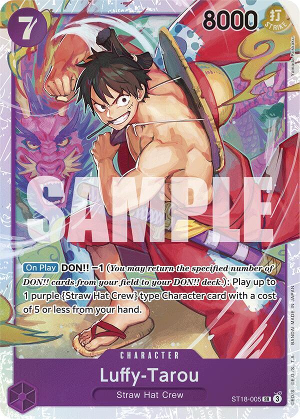Luffy-Tarou ST18-005 (Starter Deck 18: PURPLE Monkey.D.Luffy)  - Foil | Good Games Morley