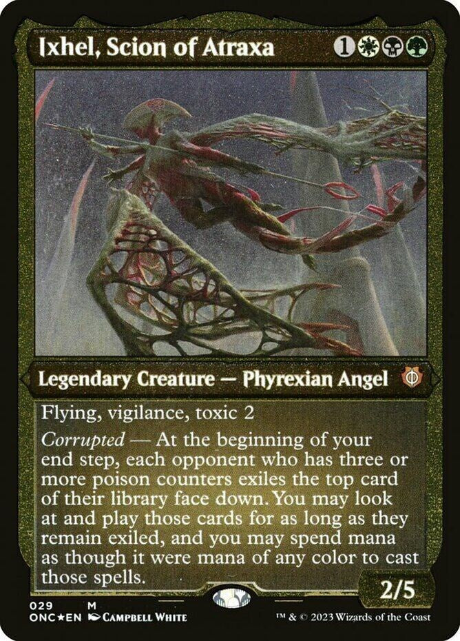 Ixhel, Scion of Atraxa (Foil Etched) (Display Commander) [Phyrexia: All Will Be One Commander] | Good Games Morley