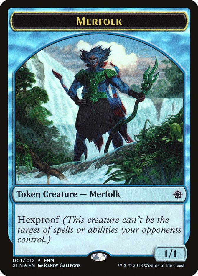 Merfolk // Treasure Double-Sided Token [Friday Night Magic 2018] | Good Games Morley