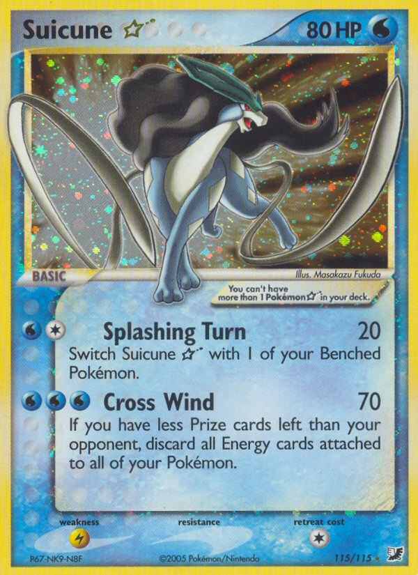 Suicune Star (115/115) [EX: Unseen Forces] | Good Games Morley