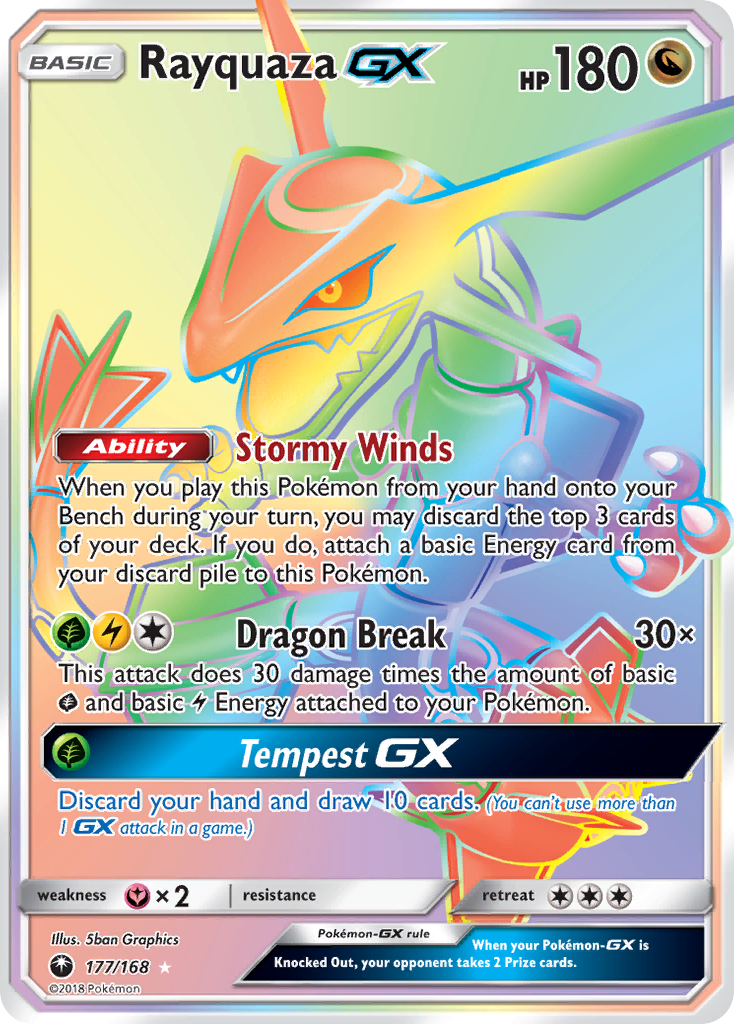 Rayquaza GX (177/168) [Sun & Moon: Celestial Storm] | Good Games Morley