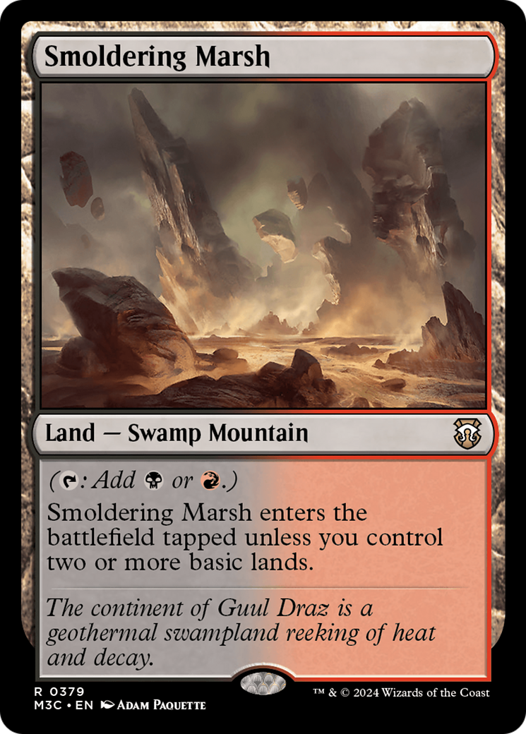 Smoldering Marsh [Modern Horizons 3 Commander] | Good Games Morley