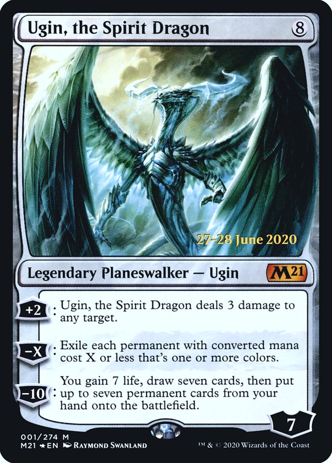 Ugin, the Spirit Dragon [Core Set 2021 Prerelease Promos] | Good Games Morley