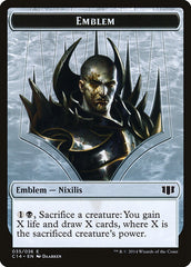 Ob Nixilis of the Black Oath Emblem // Zombie (016/036) Double-Sided Token [Commander 2014 Tokens] | Good Games Morley
